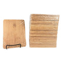 24 Pieces Bulk 8" x 6" Rectangular Plain Bamboo Cutting Board for Customized Engraving Gifts Wholesale Premium Blank Board