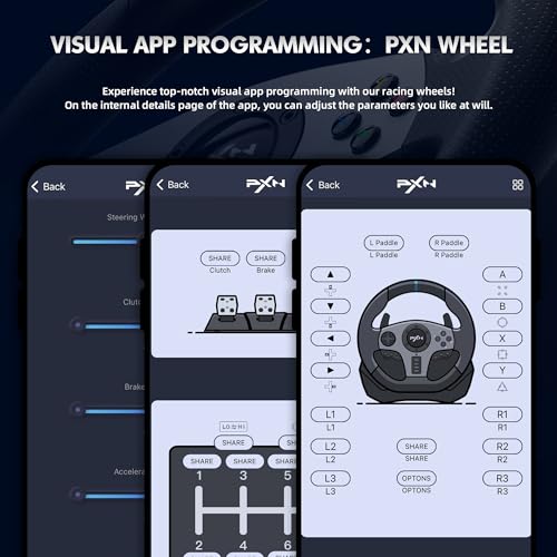 Racing Wheel 270°/900° with Shifter and Pedal for PS4, PC, PS3, Xbox E52251