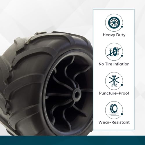 Heavy Duty Solid Tire Wheel for All-Terrain Wagons & Garden Carts A64280
