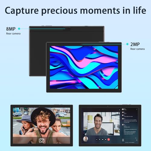 10 Inch Android 14 Tablet with Keyboard, 8GB RAM, 64GB Storage H38978