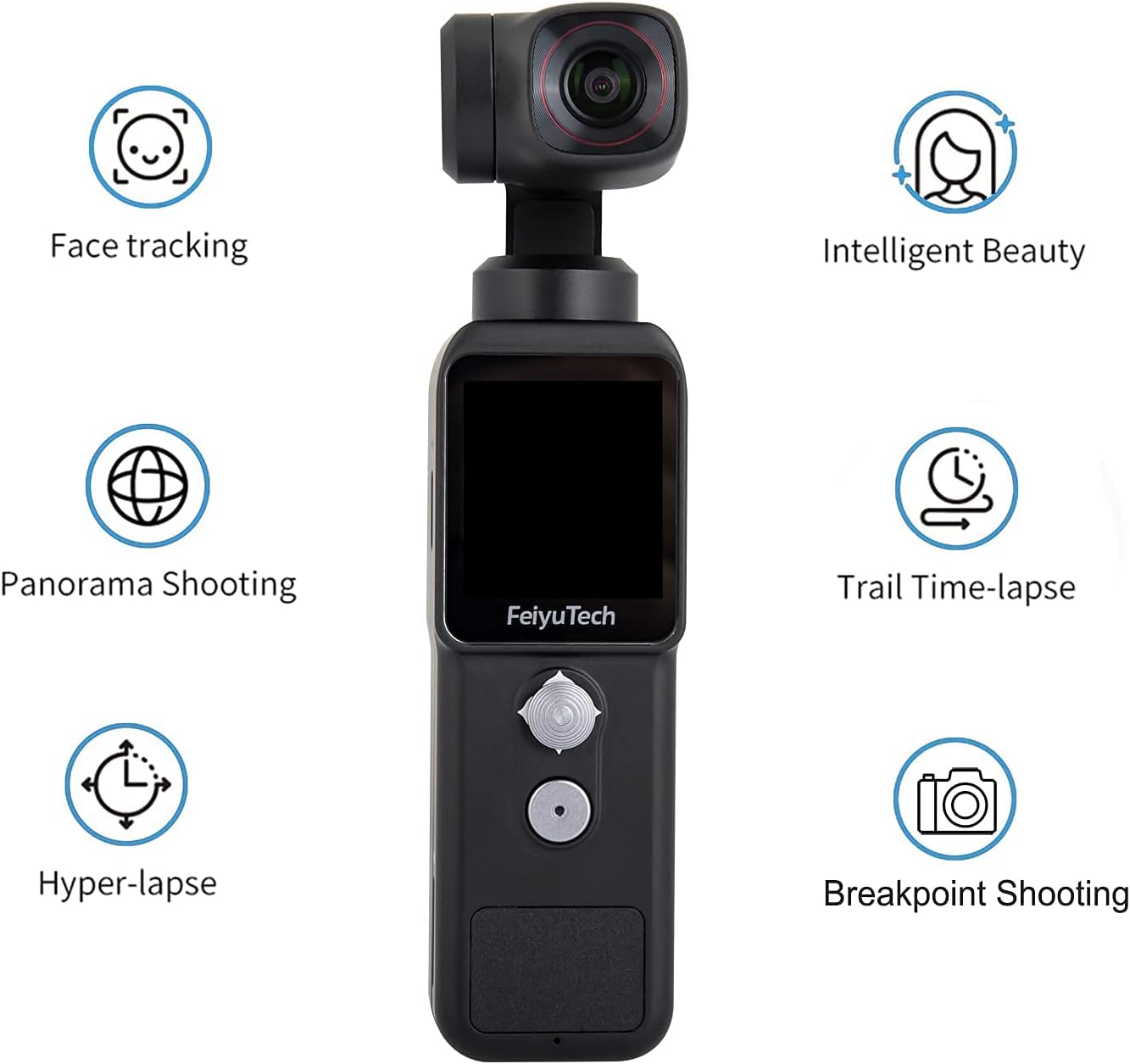 Wearable Action Camera Handle 3-Axis Stabilizer Gimbal with 4K Video F757