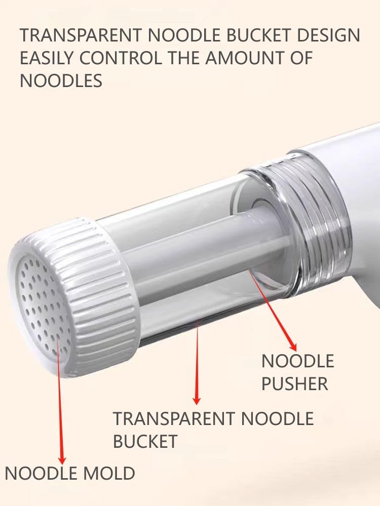Handheld Electric Pasta Maker with Moulds and Cleaning Brush U540228