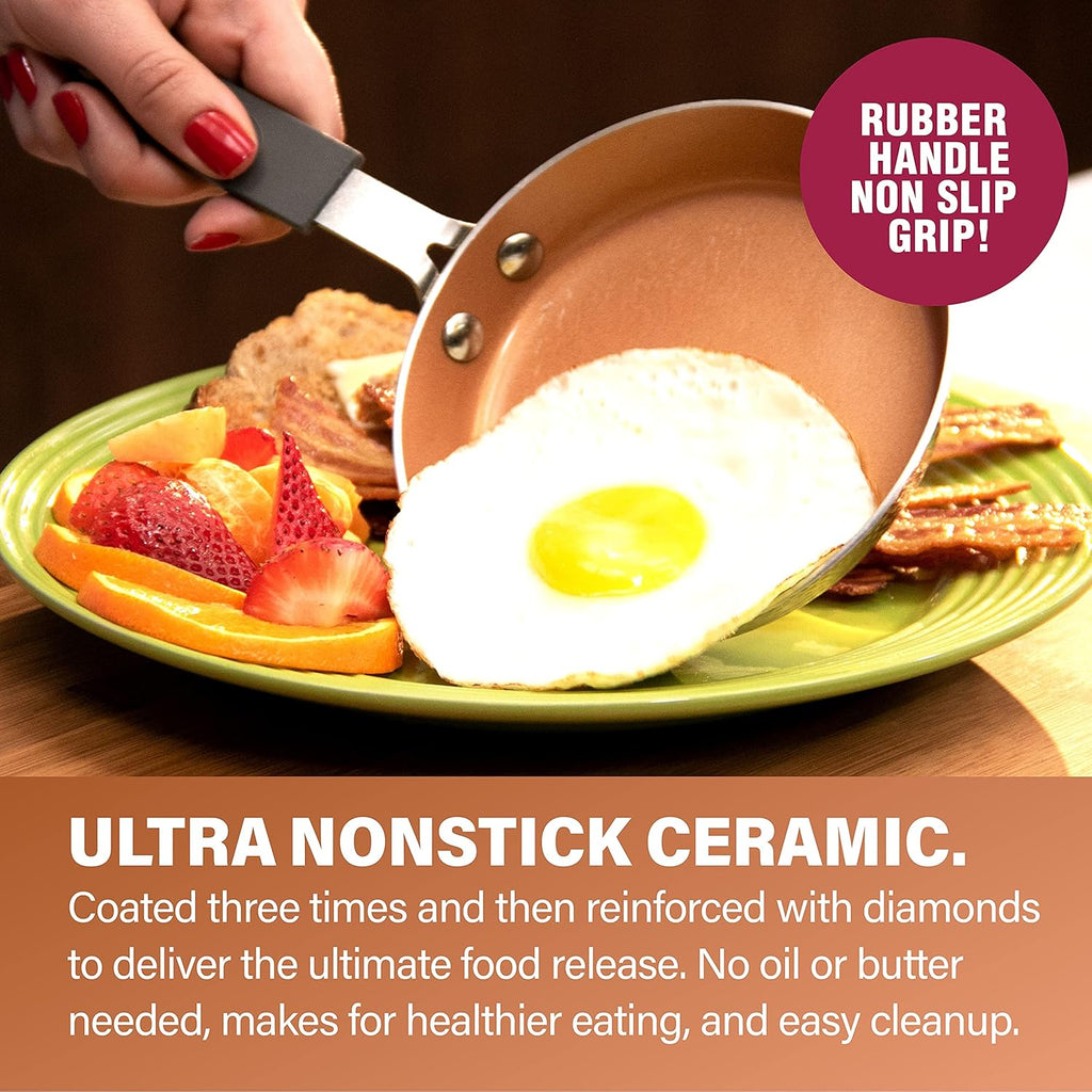 Nonstick Fry Pan & Oven Safe Egg Pan Set F988799
