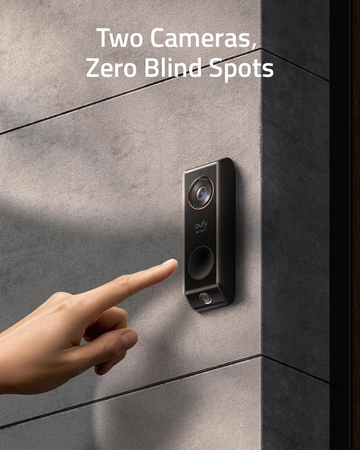 Video Doorbell Dual Camera with Chime, 2K HDR D3674