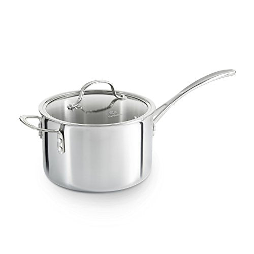 Calphalon Tri-Ply Stainless Steel 1-1/2-Quart Sauce Pan with Cover