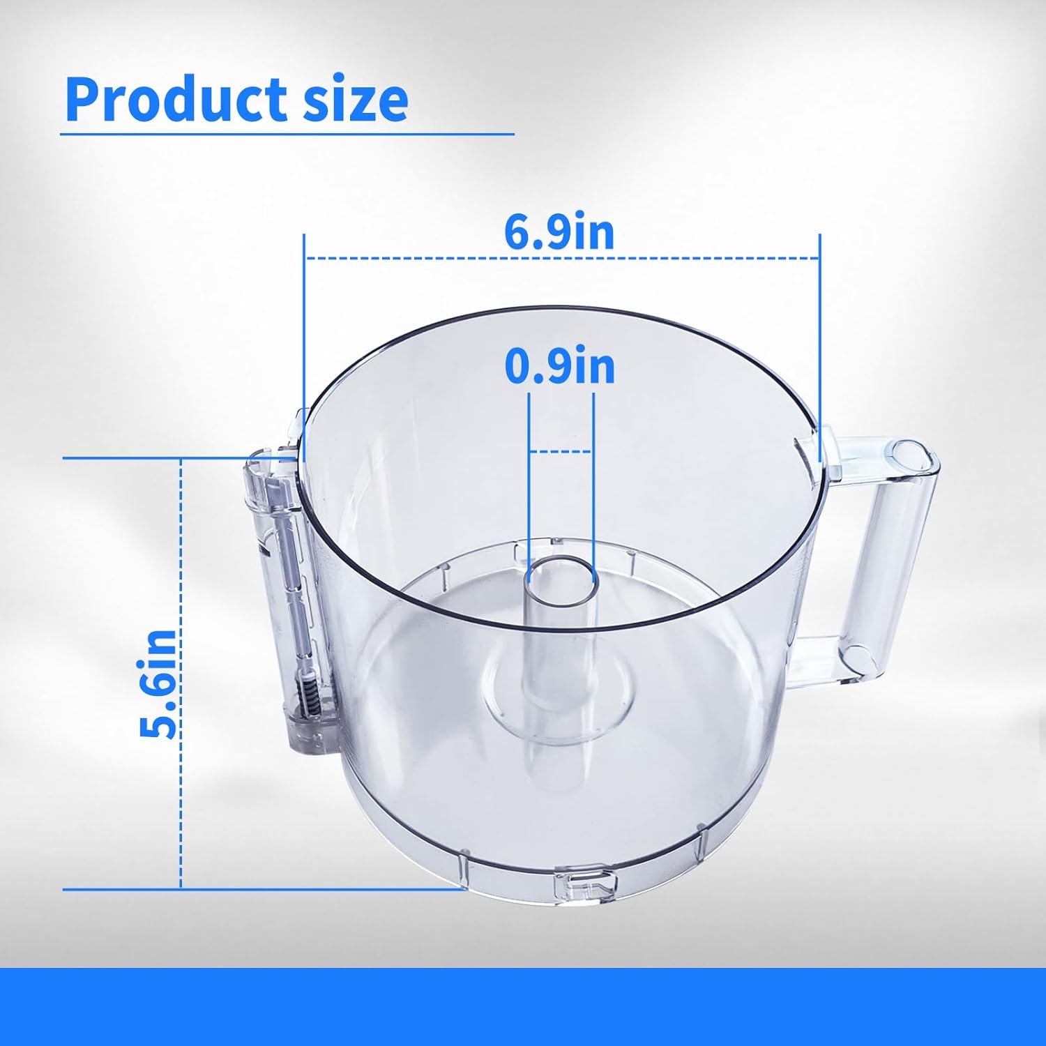 14-Cup Food Processor Work Bowl with 2 Tabs I103