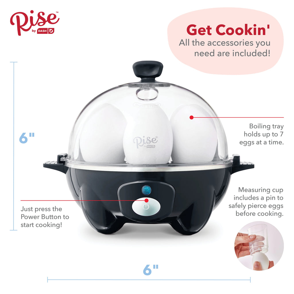 7 Egg Capacity Electric Egg Cooker with Auto Shut Off F372395