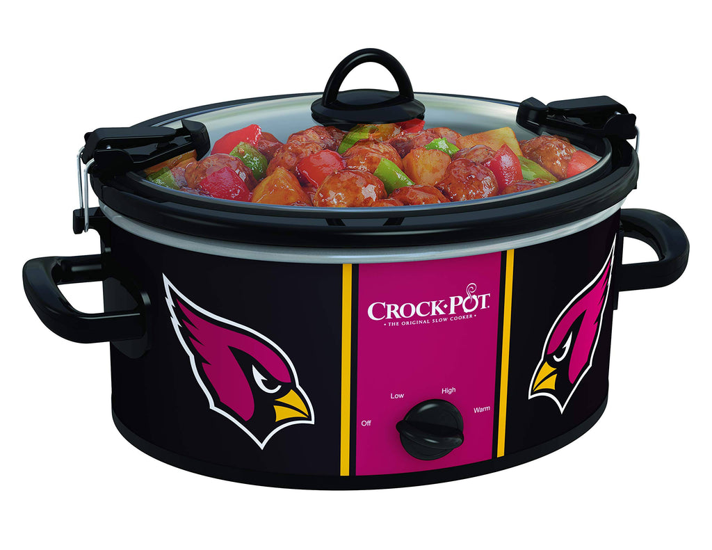 Crock-pot SCCPNFL600-AC Electric Cooking, Black/Cardinal