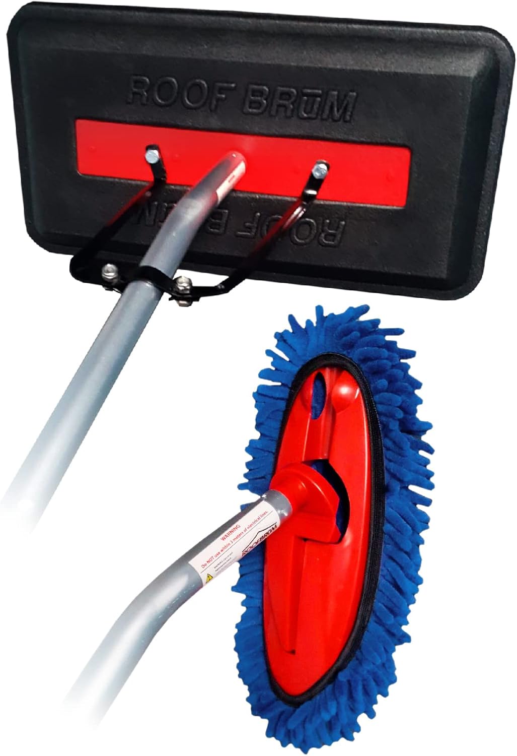 Snow Broom for Roof Snow Removal, 22 Foot, Foam Head, 6 Piece Handle A54184