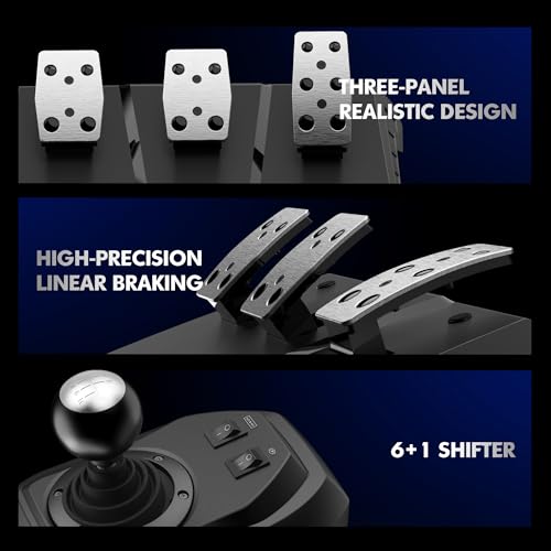 Racing Wheel 270°/900° with Shifter and Pedal for PS4, PC, PS3, Xbox E52251