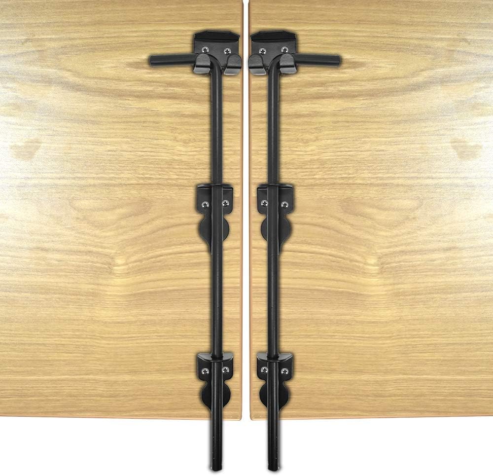 Heavy Duty Gate Drop Rod 36 inch Steel Black Finish - 2 Pack P1390