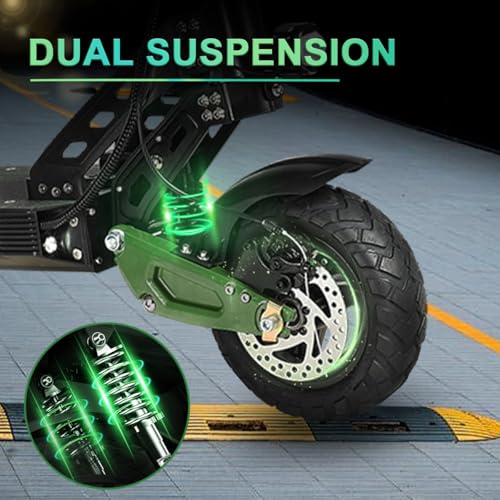 1200W Electric Scooter for Adults, 35 MPH, 50 Miles Range, Dual Suspension, 10" Fat Tires X7564