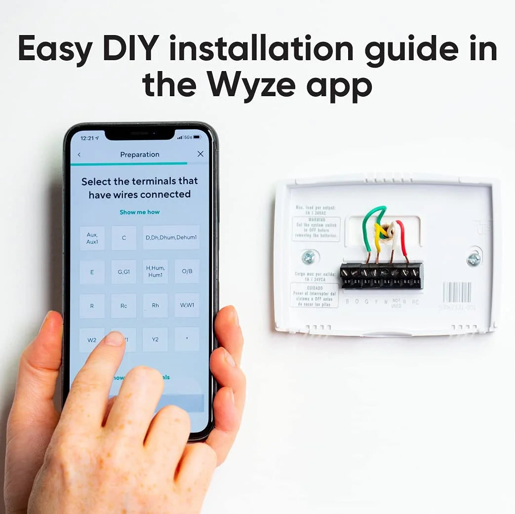 Smart WiFi Thermostat for Home with App Control, Black Z410688
