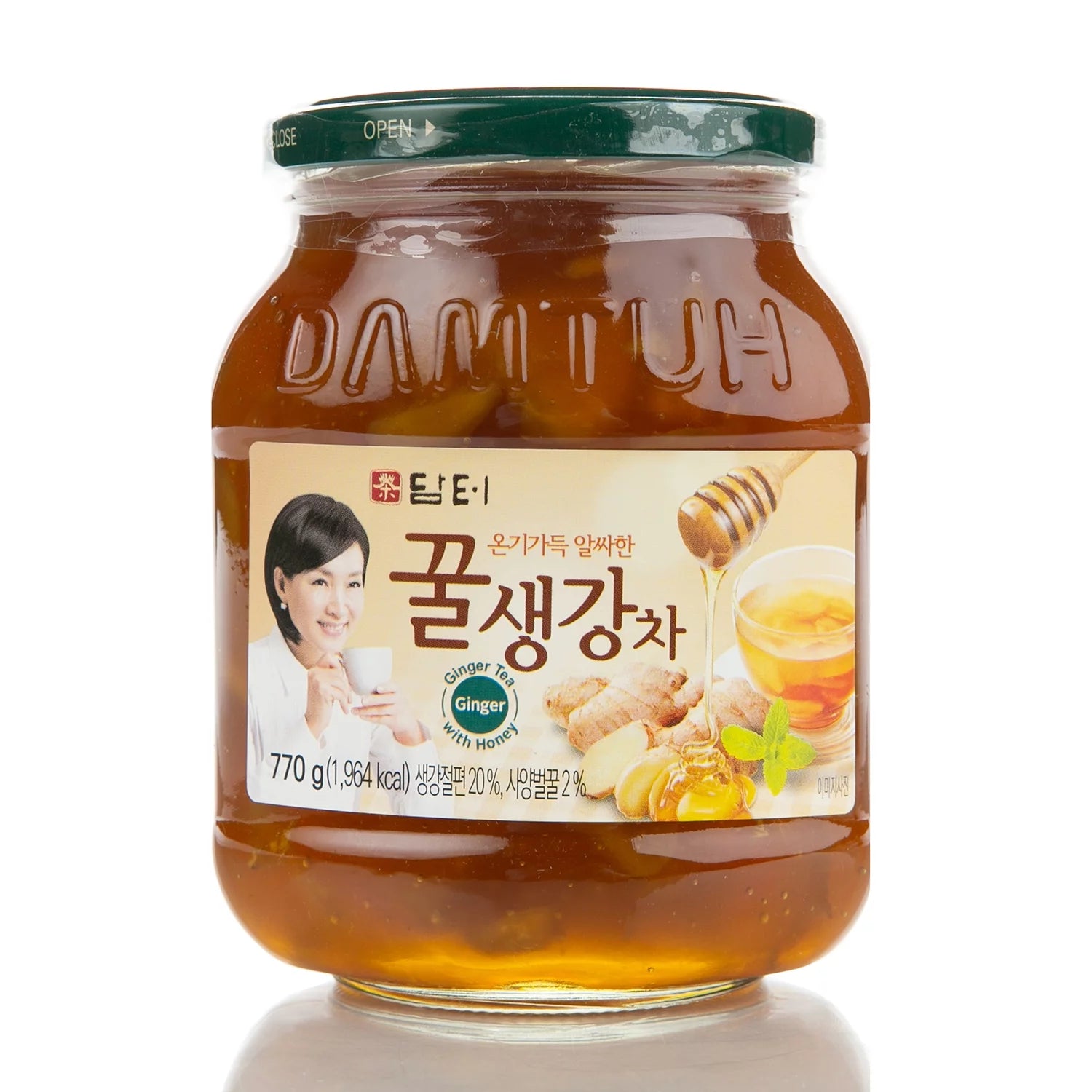 Korean Honey Ginger Tea, 27.16 oz x 2 Bottles L5753
