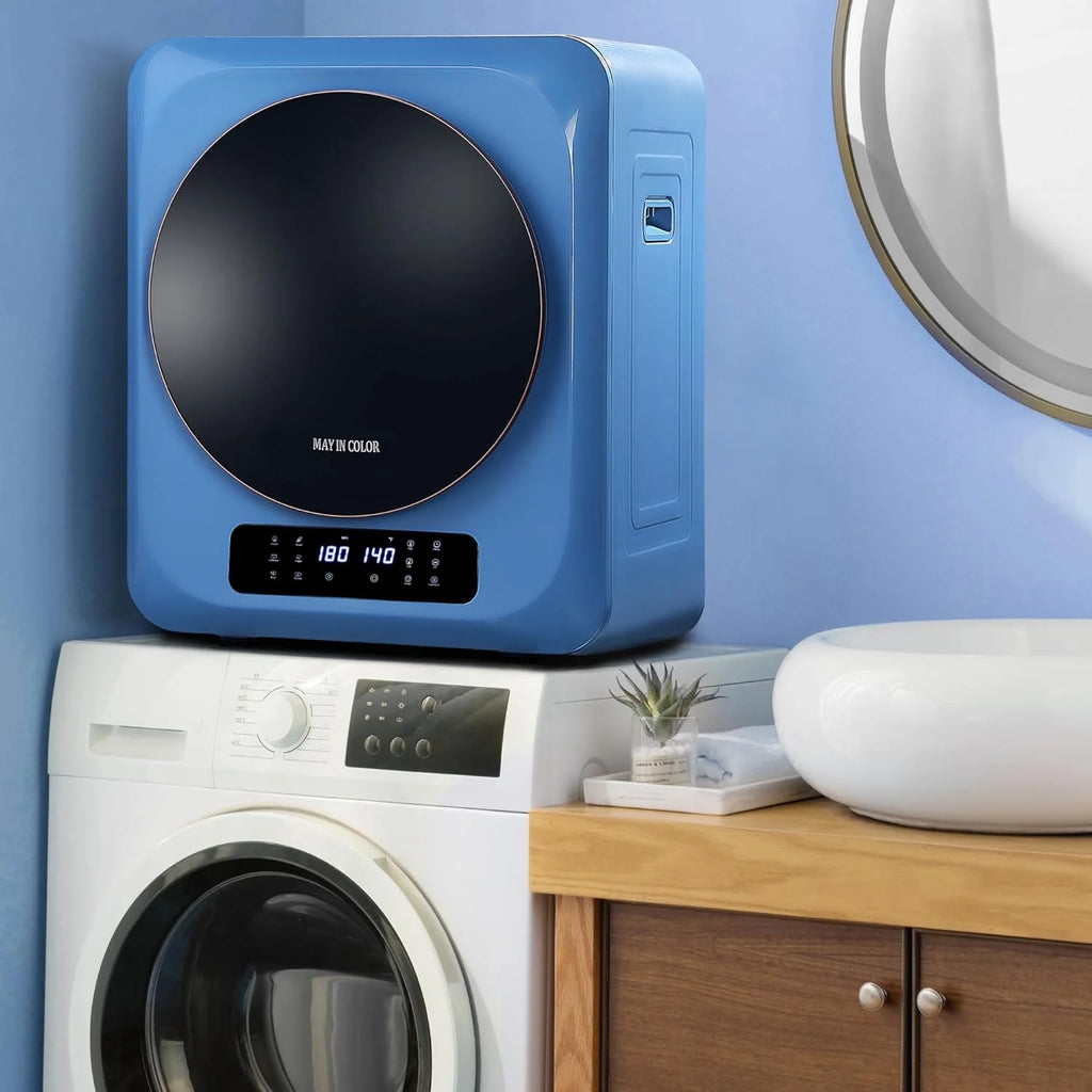 Compact Electric Dryer for Clothes, Portable with Stainless Steel Drum B8111