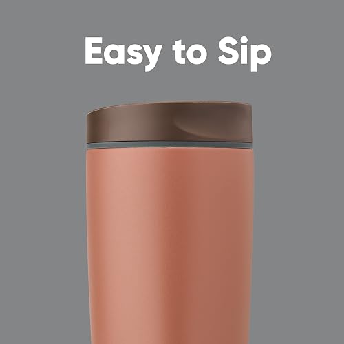 Insulated Stainless Steel Coffee Tumbler, Reusable Travel Mug, 20 oz, Pink N461027