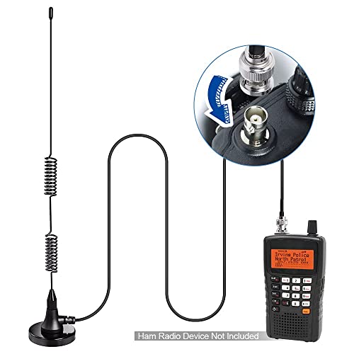 20-1300MHz Police Scanner Antenna Magnetic Base VHF UHF Ham BNC Male A6823