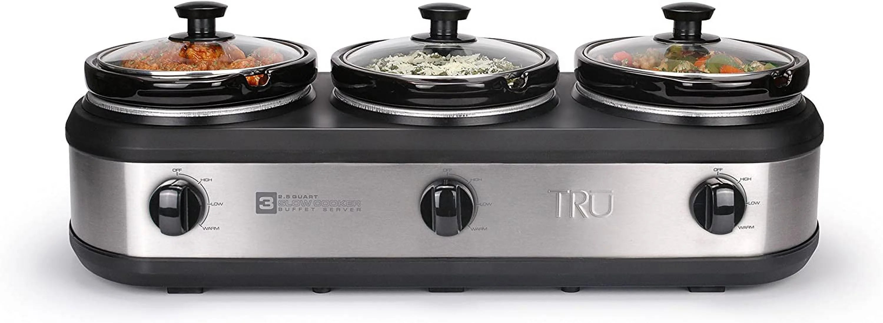 Triple Buffet Server with 3 Removable Inserts R4715