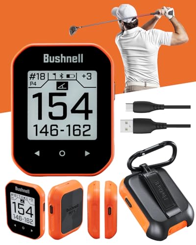 Bushnell Phantom 3 Slope GPS Golf Green with Touchscreen and Magnetic Cart Mount C64332