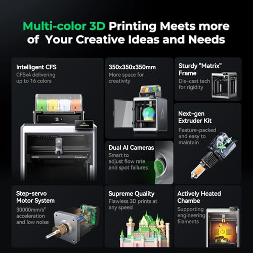 3D Printer, Multi Color Printing with CFS, High-Speed Auto-Leveling G262518