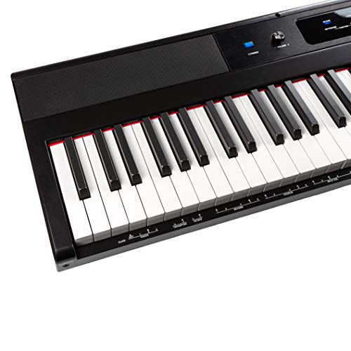 88 Key Digital Piano with Semi-Weighted Keys, Power Supply and Sheet Music Stand B62740