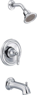 Moen T2153 Brantford Posi-Temp Pressure Balancing Tub and Shower Trim Kit Valve Required, Chrome Pack of 2