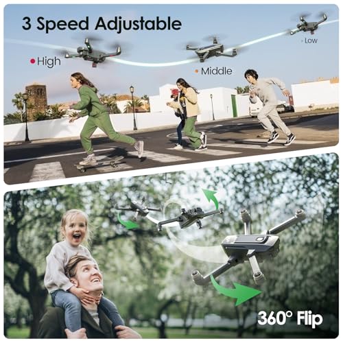 Drone with Camera for Kids 1080P FPV Foldable Quadcopter with 5G Transmission D5783