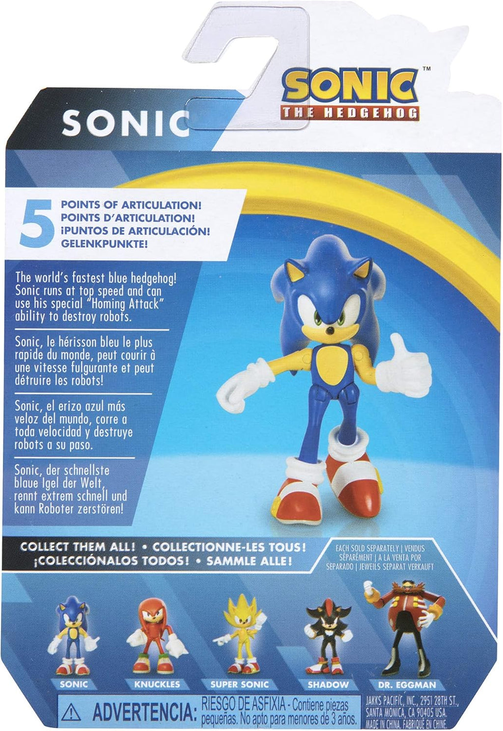Sonic Action Figure 2.5 Inch Collectible Toy U13574