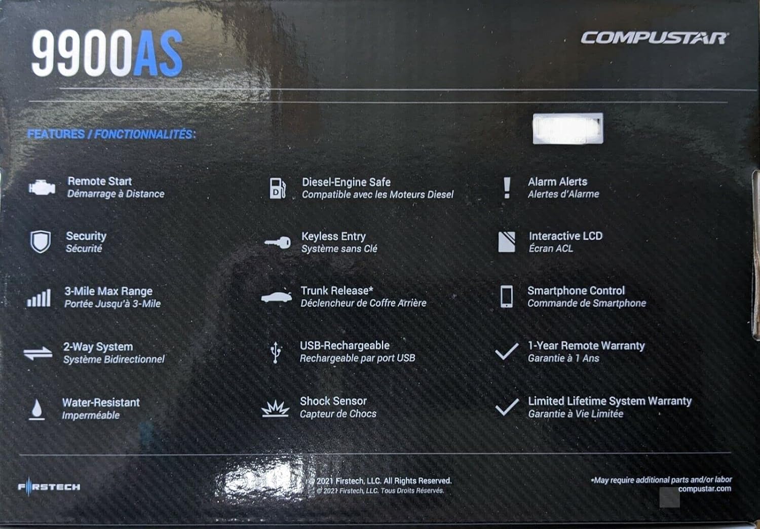 2 Way LCD Remote Start and Alarm System with 3 Mile Range Z173