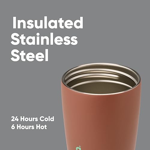 Insulated Stainless Steel Coffee Tumbler, Reusable Travel Mug, 20 oz, Pink N461027