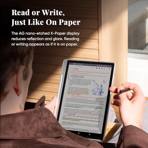Color Digital Notebook 10.95'' Paper Note Taking Tablet with 16384 Pressure Levels and Magnetic Folio P5818