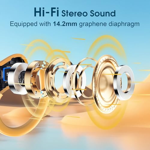 Wireless Earbuds Bluetooth 5.4 with Earhooks, IPX7 Waterproof P475856