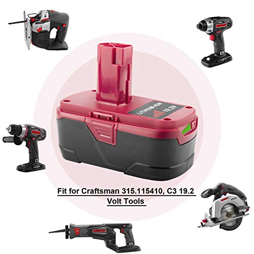 19.2V 6.0Ah Lithium-ion Battery for Craftsman C3 19.2-Volt Tools G273223
