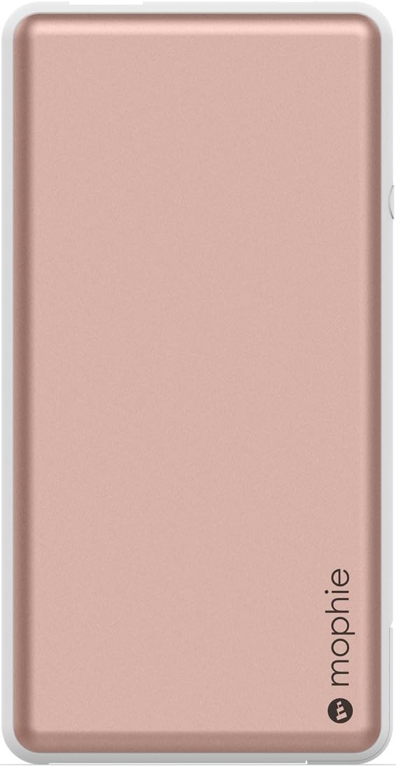 External Battery with Built-in Cables for Smartphones, Rose Gold, 2-Pack A862436