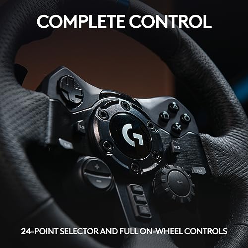Racing Wheel and Pedals with Force Feedback, Gaming Steering Wheel for PS5, PS4, PC, Mac, Black W946