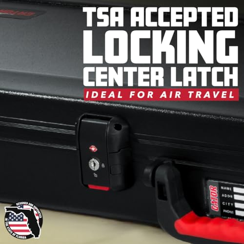 Molded Flight Case for Strat/Tele Style Electric Guitars with TSA Locking Latch U665
