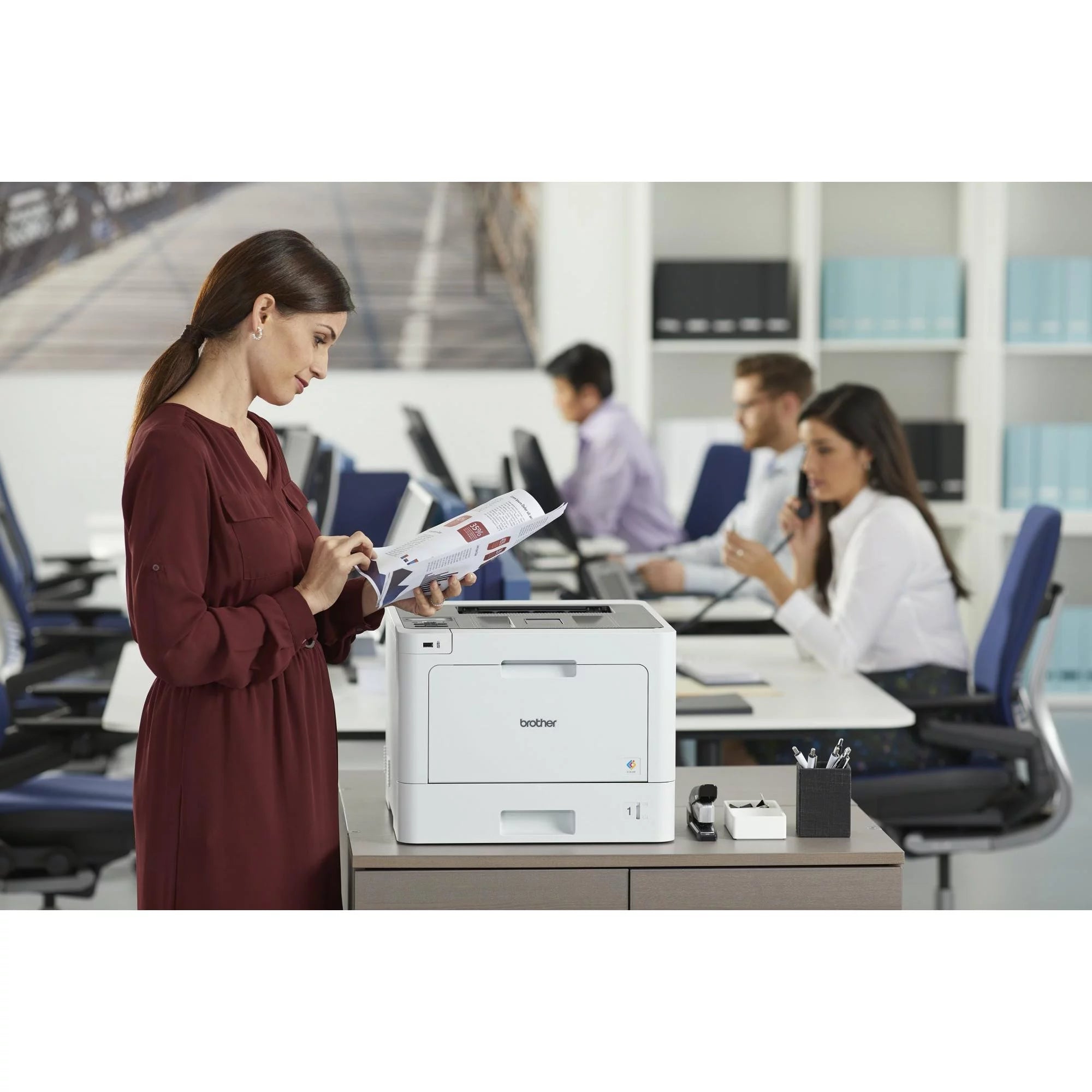 Color Laser Printer with Duplex Printing and Wireless Networking D4602
