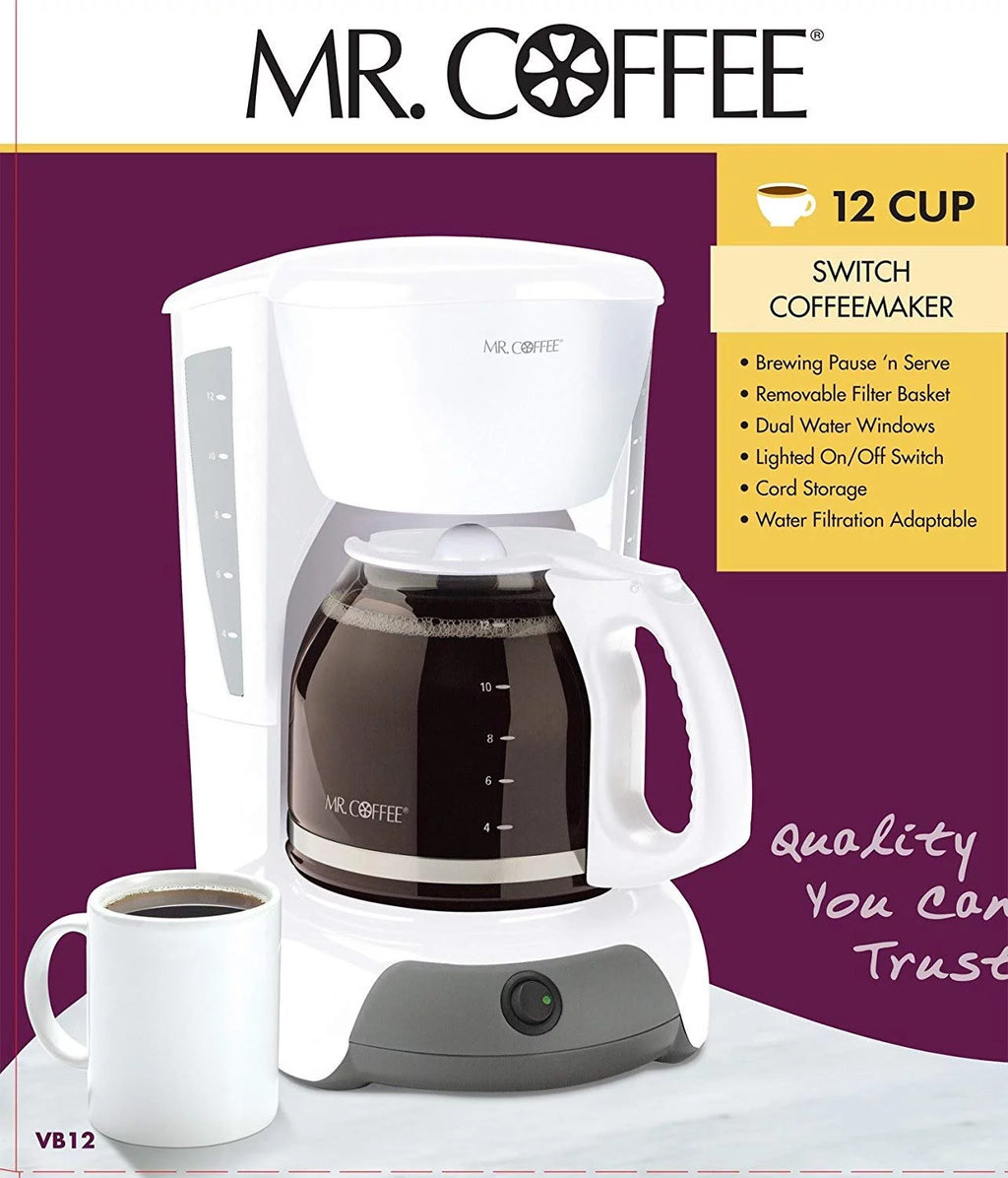 12-Cup Switch Coffeemaker, White A827372