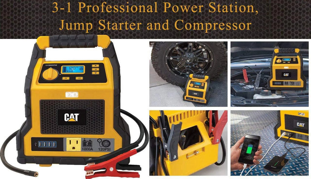 3-in-1 1000Amp Power Station with Jump Starter and Compressor R36936