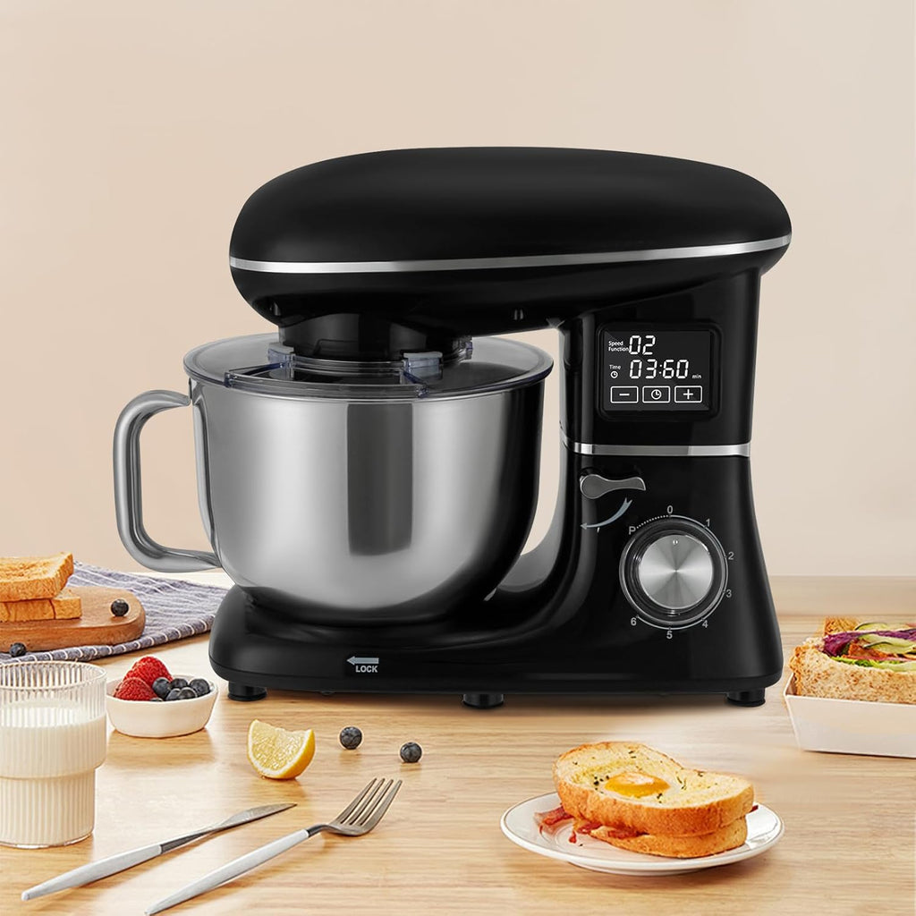 6.5QT Stand Mixer, 1350W 6 Speed Tilt-Head, Electric Kitchen Mixer F361698