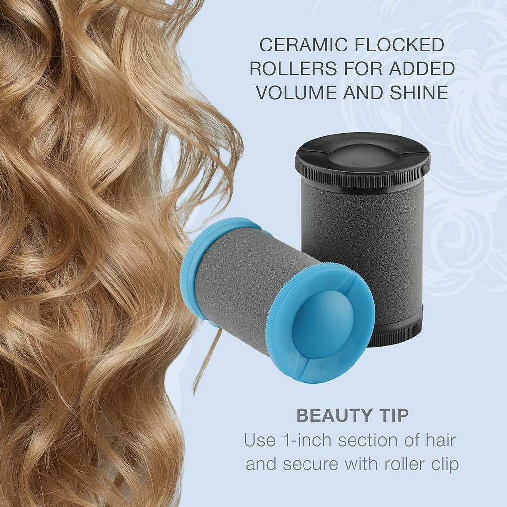 Ceramic Hot Rollers with Wire Pins for Big Curls and Voluminous Waves D5062