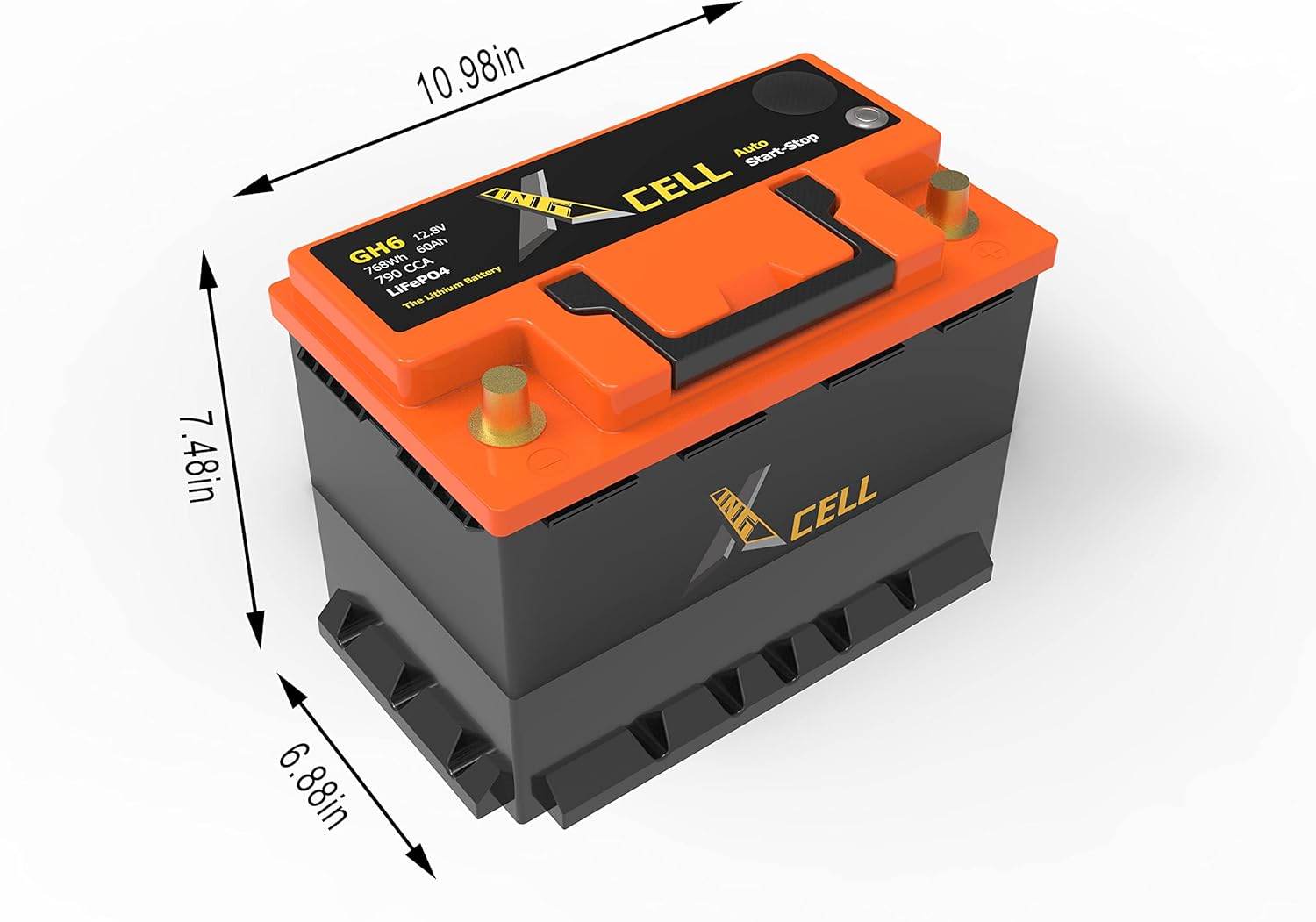 12V 60AH 768WH 790CCA Car Start Stop Battery C6684