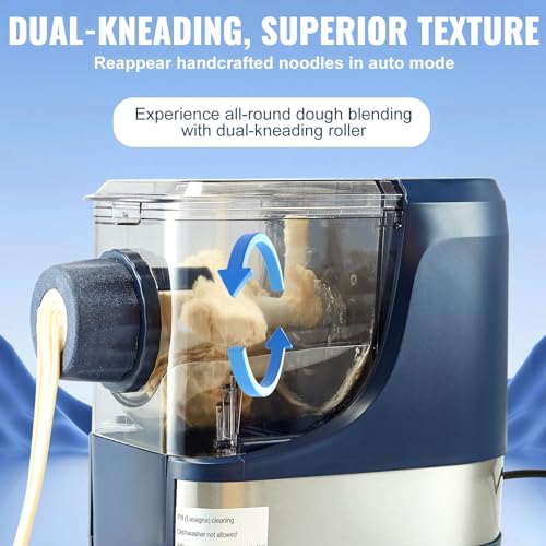 Electric Pasta Maker, 150W Automatic Noodle Machine, 500g Flour Capacity, 8 Pasta Shapes N76759