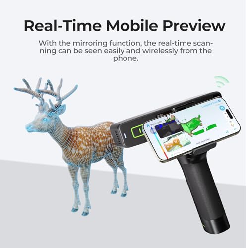 3D Scanner for 3D Printing, Blue Laser, Full-Color Scans Q176