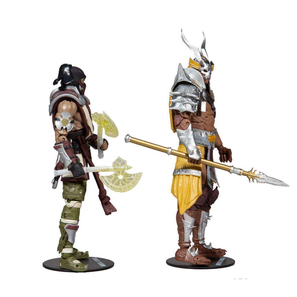 Mortal Kombat Sub-Zero vs. Shao Kahn 2 Pack 7 inch Action Figures Y354783