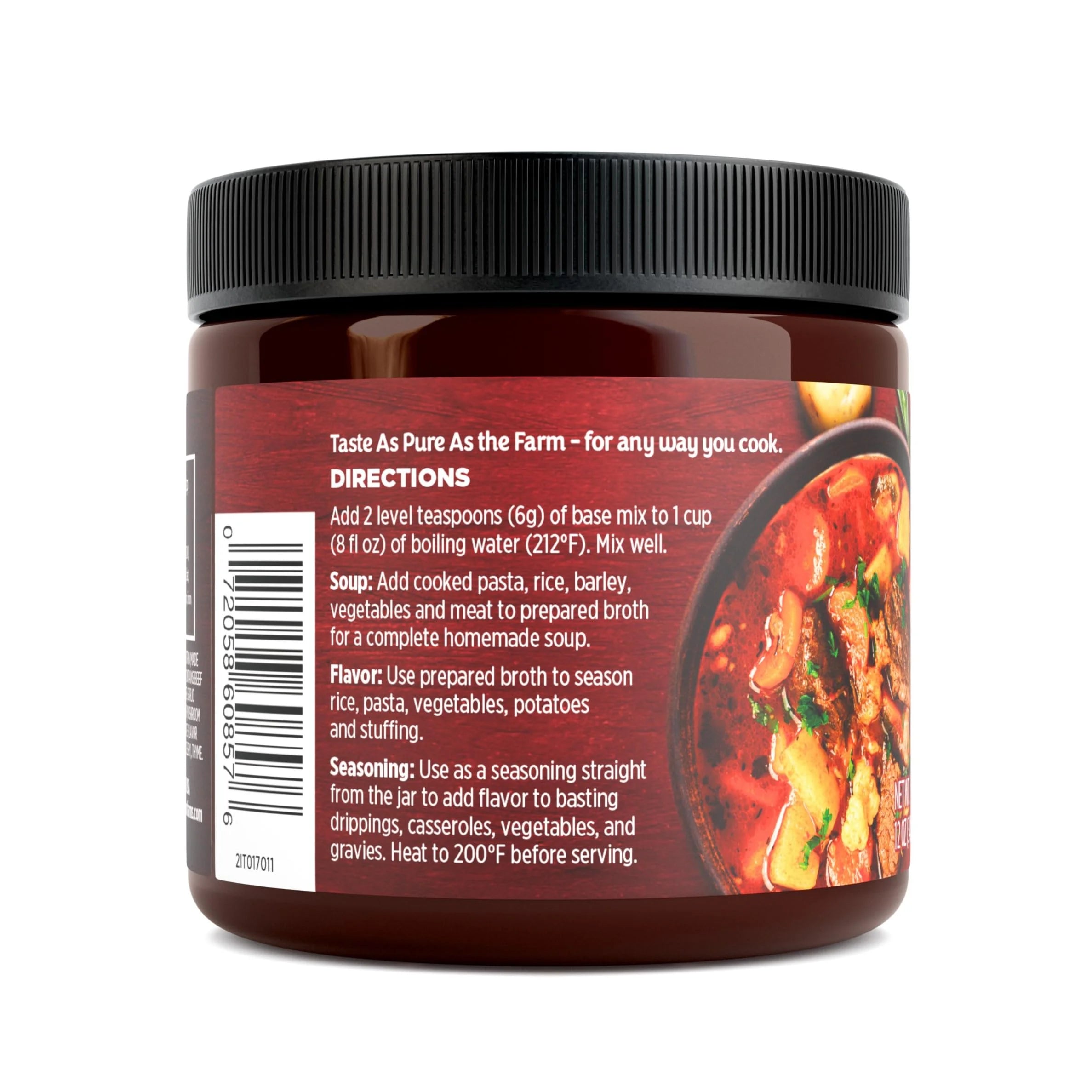 Beef Flavored Broth Base & Seasoning, 12 oz (Pack of 6) J8594