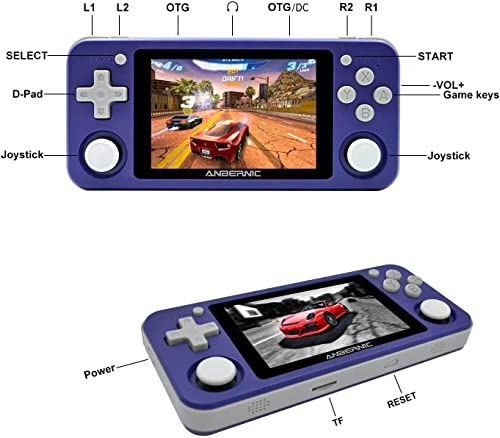 Handheld Game Console, 3.5 Inch IPS Screen, 64GB Storage Y62402