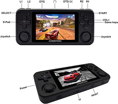 Handheld Game Console, 3.5 Inch IPS Screen, 64GB Storage Y62402