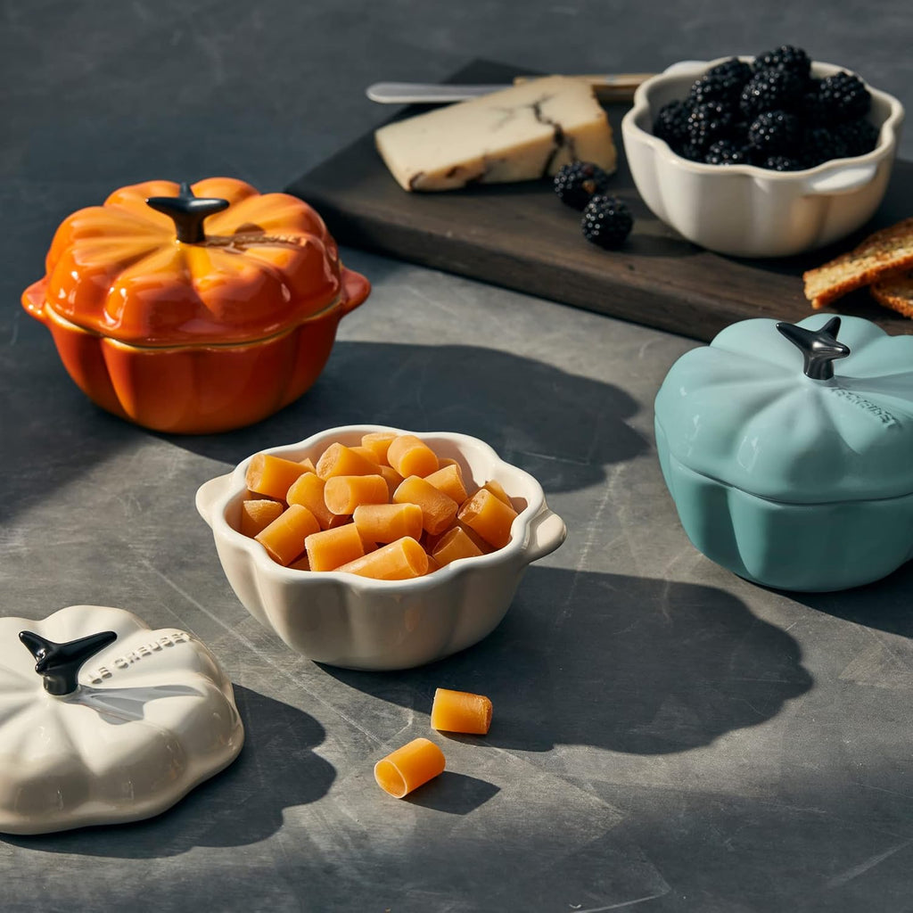 Stoneware Figural Pumpkin Petite Cocotte, 12oz G641358
