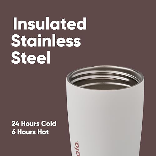 Insulated Stainless Steel Coffee Tumbler, Reusable Travel Mug, 20 oz, Pink N461027